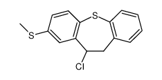 10-chloro-8-(methylthio)-10,11-dihydrodibenzo(b,f)thiepin结构式