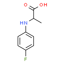 2-((4-Fluorophenyl)amino)propanoic acid structure