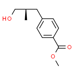 Benzoic acid, 4-(3-hydroxy-2-methylpropyl)-, methyl ester, (R)- (9CI)结构式