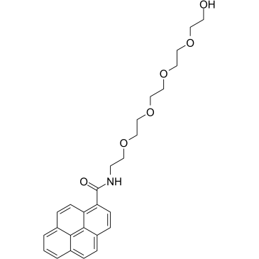 Pyrene-PEG5-alcohol结构式