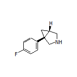 (1R,5S)-1-(4-氟苯基)-3-氮杂双环[3.1.0]己烷结构式