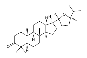 (24R)-20,24-Epoxy-24-methyl-5α-dammaran-3-one structure