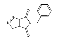 5-benzyl-3,3a-dihydropyrrolo[3,4-c]pyrazole-4,6(5H,6aH)-dione结构式