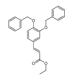 ethyl 3-[3,4-bis(phenylmethoxy)phenyl]prop-2-enoate结构式