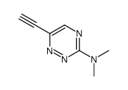 1,2,4-Triazin-3-amine, 6-ethynyl-N,N-dimethyl- (9CI) structure