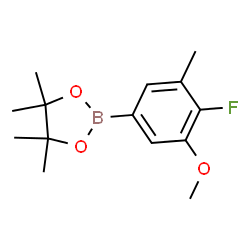 4-Fluoro-3-methoxy-5-methylphenylboronic acid pinacol ester Structure