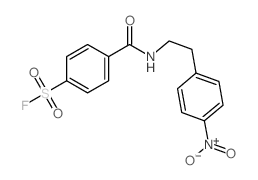 4-[2-(4-nitrophenyl)ethylcarbamoyl]benzenesulfonyl fluoride结构式