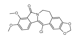 13-chloro-9,10-dimethoxy-5,6-dihydro-8H-1,3-dioxolo[4,5-h]isoindolo[1,2-b][3]benzazepin-8-one Structure