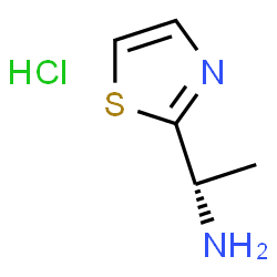 (S)-1-(噻唑-2-基)乙胺盐酸盐结构式