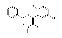 1-(2,5-Dichlorophenyl)-2,2-bis(methylsulfanyl)vinyl benzoate Structure