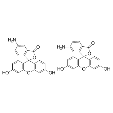 5(6)-氨基荧光素结构式