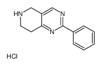 PYRIDO[4,3-D]PYRIMIDINE, 5,6,7,8-TETRAHYDRO-2-PHENYL-, MONOHYDROCHLORIDE图片