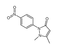 2,3-dimethyl-1-(4-nitrophenyl)-3-pyrazolin-5-one结构式