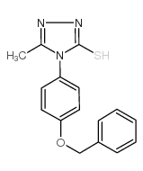 4-[4-(苄氧基)苯基]-5-甲基-4H-1,2,4-噻唑-3-硫醇结构式