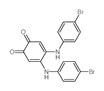 3,5-Cyclohexadiene-1,2-dione,4,5-bis[(4-bromophenyl)amino]-结构式