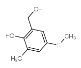 Benzenemethanol,2-hydroxy-3-methyl-5-(methylthio)-结构式