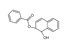 (1R,2R)-trans-1-Hydroxy-1,2-dihydro-2-naphthyl benzoate Structure