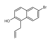 1-allyl-6-bromo-2-naphthol Structure