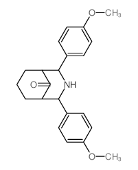 3-Azabicyclo[3.3.1]nonan-9-one,2,4-bis(4-methoxyphenyl)-结构式