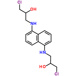 1,1'-(1,5-Naphthalenediyldiimino)bis(3-chloro-2-propanol)结构式