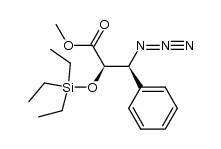 (2R,3S)-methyl 3-azido-3-phenyl-2-((triethylsilyl)oxy)propanoate结构式