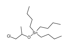 tributyl((1-chloropropan-2-yl)oxy)stannane Structure