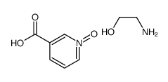 nicotinic acid 1-oxide, compound with 2-aminoethanol (1:1)结构式