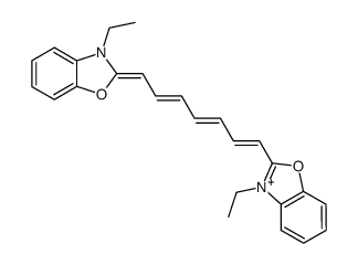 3,3'-Diethyl-oxatricarbocyanin-iodid结构式