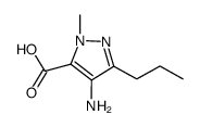 4-amino-2-methyl-5-propylpyrazole-3-carboxylic acid Structure