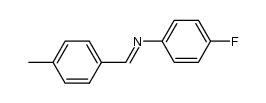 (4-fluorophenyl)(4-methylbenzylidene)amine Structure