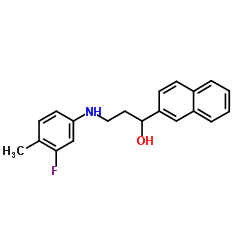 3-[(3-Fluoro-4-methylphenyl)amino]-1-(2-naphthyl)-1-propanol Structure