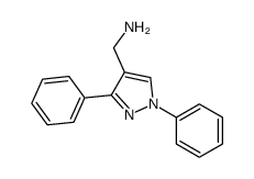 C-(1,3-DIPHENYL-1H-PYRAZOL-4-YL)-METHYLAMINE结构式