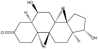 6α,17β-Dihydroxy-5β-androstan-3-one structure