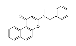 3-[benzyl(methyl)amino]benzo[f]chromen-1-one结构式