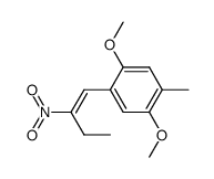 1,4-dimethoxy-2-methyl-5-(2-nitrobut-1-en-1-yl)benzene Structure