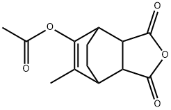 5-Acetyloxy-3a,4,7,7a-tetrahydro-6-methyl-4,7-ethanoisobenzofuran-1,3-dione structure