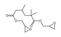 bis(oxiranylmethyl) 2,2,4(or 2,4,4)-trimethyladipate structure