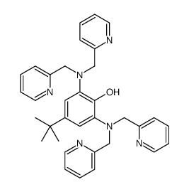 2,6-bis[bis(pyridin-2-ylmethyl)amino]-4-tert-butylphenol Structure