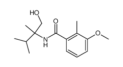 N-(1-hydroxymethyl-1,2-dimethyl-propyl)-3-methoxy-2-methyl-benzamide结构式