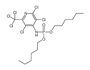 2,3,5-trichloro-N-dihexoxyphosphoryl-6-(trichloromethyl)pyridin-4-amine Structure