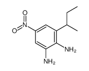 1,2-Benzenediamine,3-(1-methylpropyl)-5-nitro-结构式