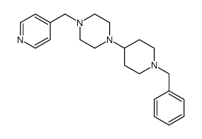 1-(1-benzylpiperidin-4-yl)-4-(pyridin-4-ylmethyl)piperazine Structure