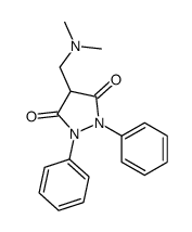 4-[(Dimethylamino)methyl]-1,2-diphenyl-3,5-pyrazolidinedione Structure