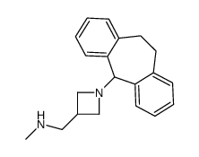 [1-[10,11-Dihydro-5H-dibenzo[a,d]cyclohepten-5-yl]-3-azetidinyl]methyl-N-methylamine Structure