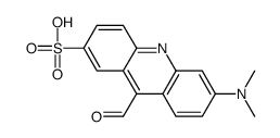 6-(dimethylamino)-9-formylacridine-2-sulfonic acid Structure