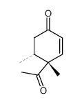 4,5-Dimethyl-4-acetyl-cyclohex-2-en-1-on Structure