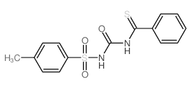 3-(benzenecarbonothioyl)-1-(4-methylphenyl)sulfonyl-urea structure