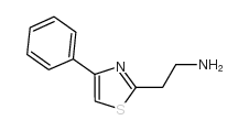 2-(4-苯基-噻唑-2-基)-乙胺结构式