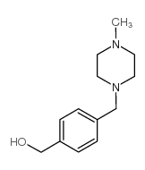 {4-[(4-甲基哌嗪-1-基)甲基]苯基}甲醇结构式