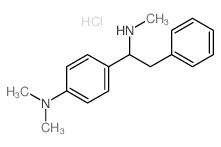 Benzeneethanamine, a-[4-(dimethylamino)phenyl]-N-methyl-,hydrochloride (1:2) structure